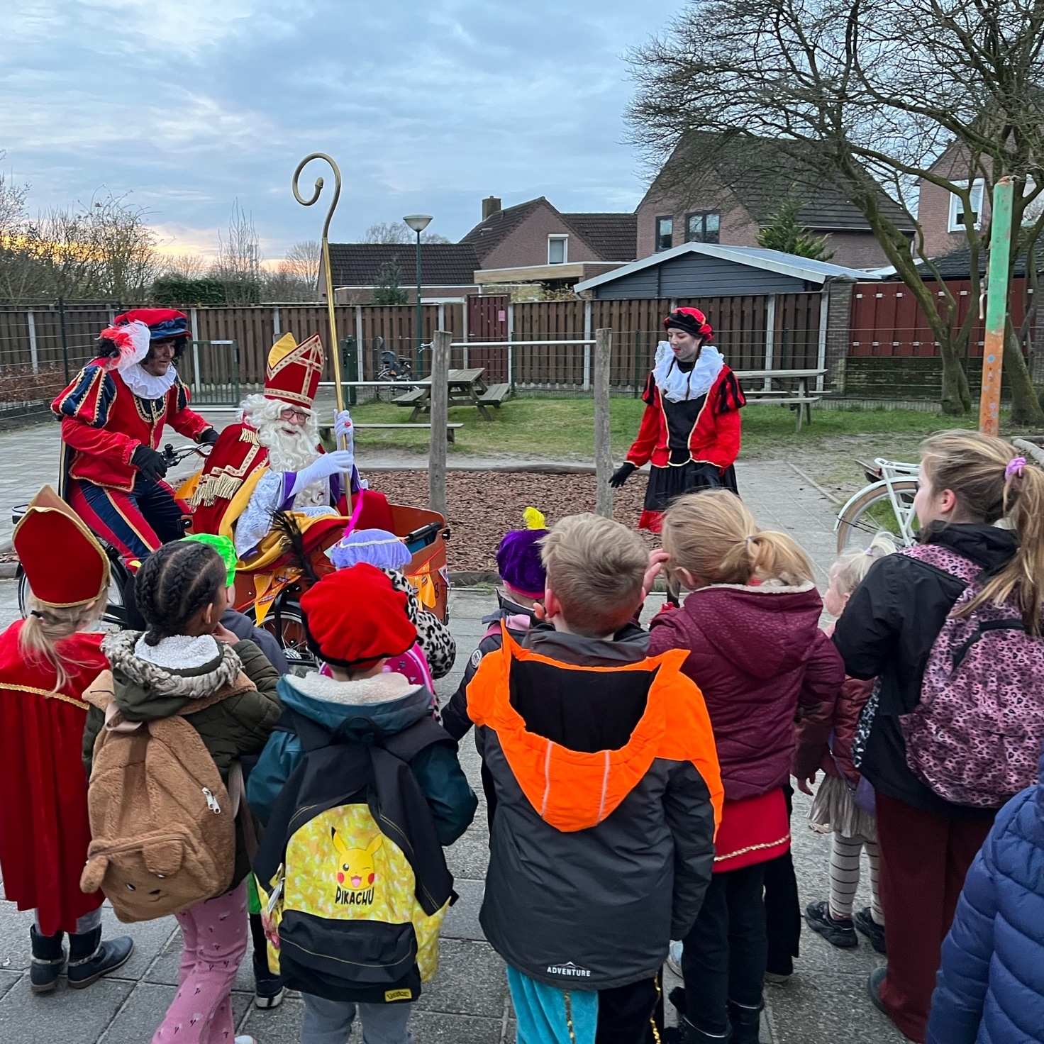 Sint op bezoek!